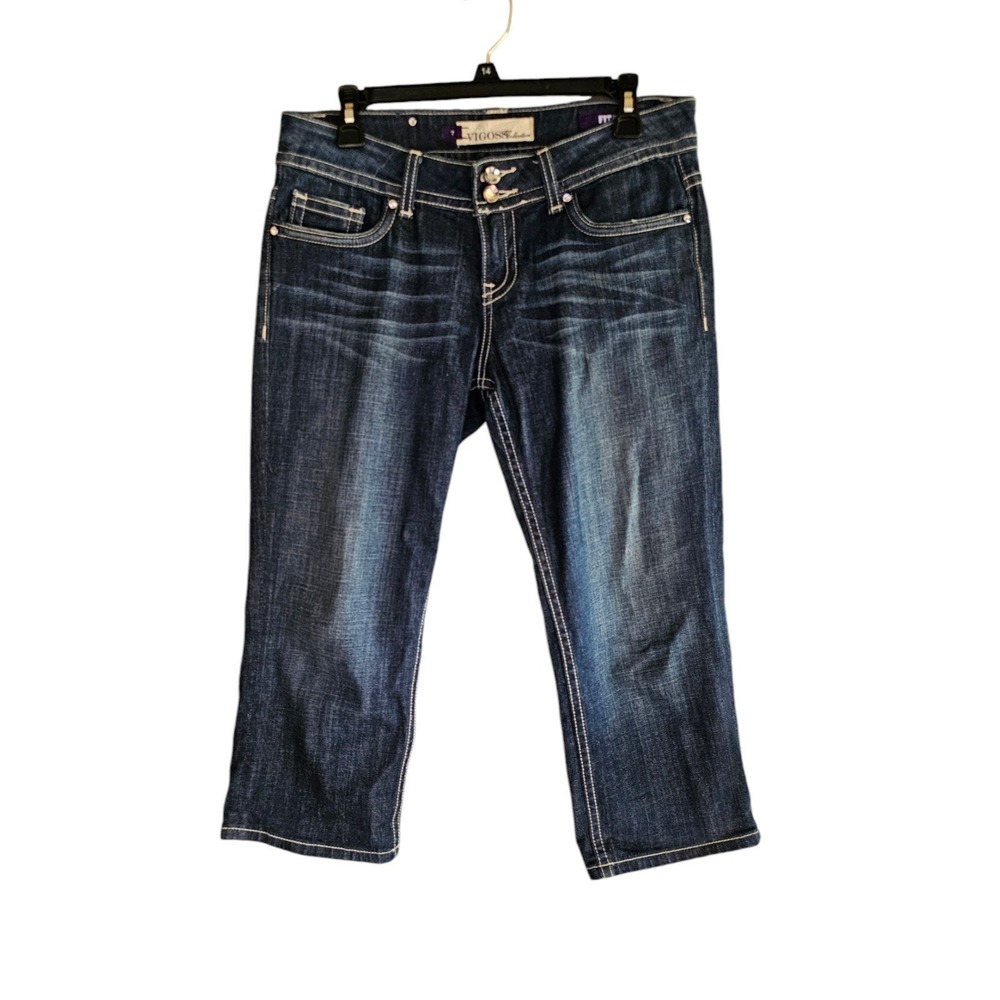 Vigoss Collection Capri Fit Dark Wash Jeans Women's Size 7โ